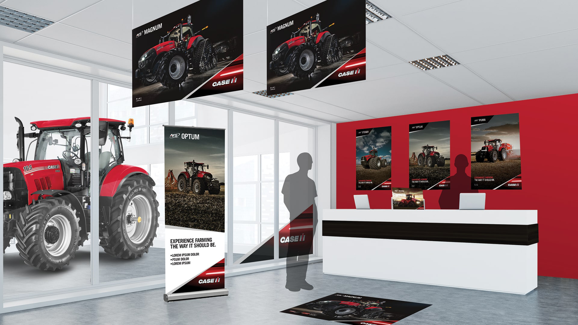 Interior design of CASE IH store