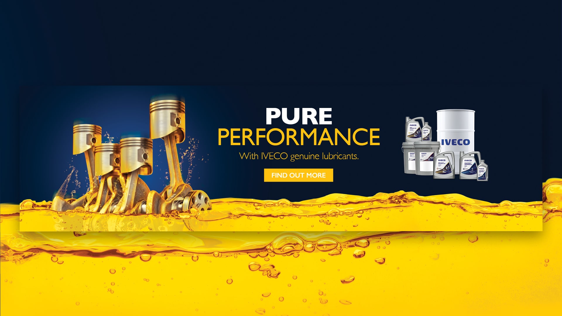 Iveco and Shell digital banner design called 'Pure Performance'
